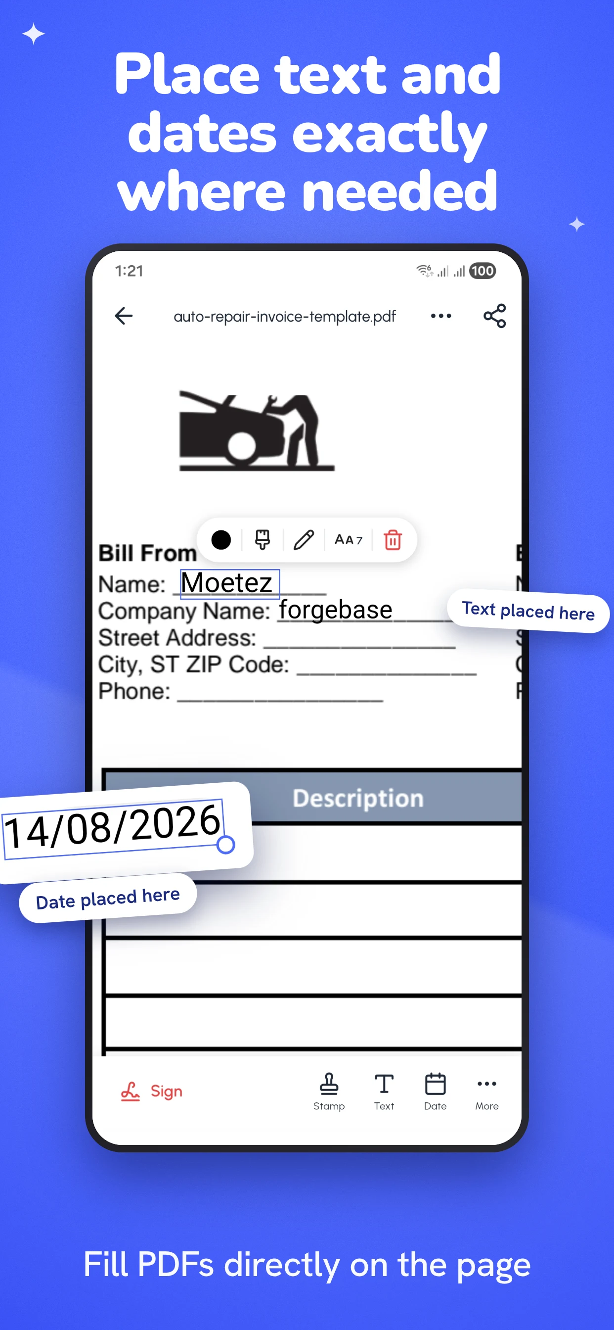 SparkPDF: Scan, Sign & Fill screenshot